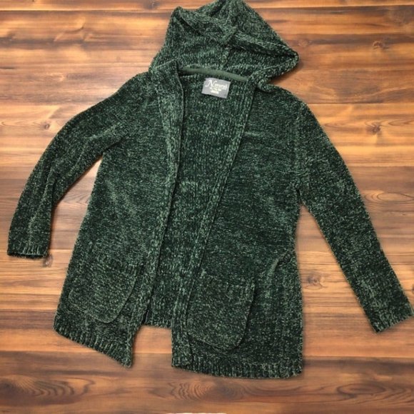 Soft and Cozy Green Open Front Cardigan - Picture 1 of 1